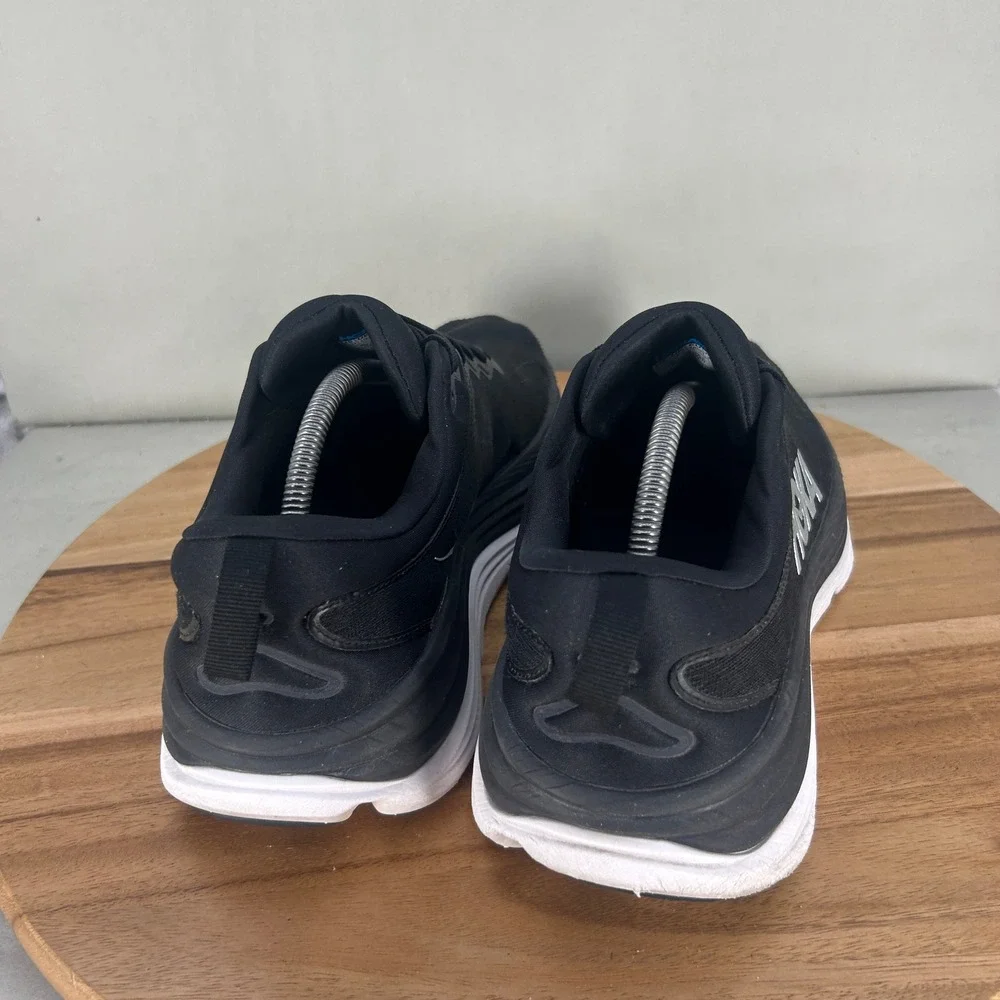 Hoka Gaviota 5 Mens Black White Running Shoes 1127929 BWHT Size 11 D